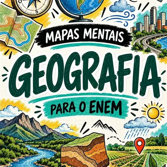 Capa Mapas Mentais Geografia